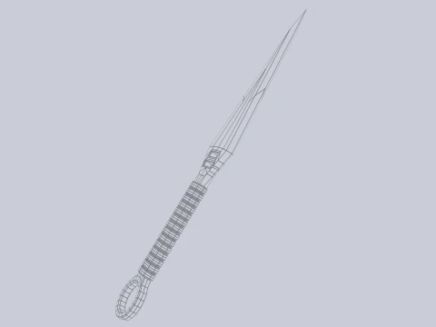 クナイ 3Dモデル