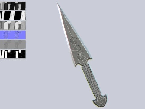 Kunai Modello 3D