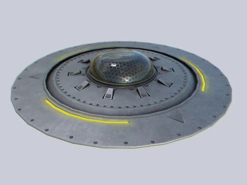 Classic UFO 3D Model