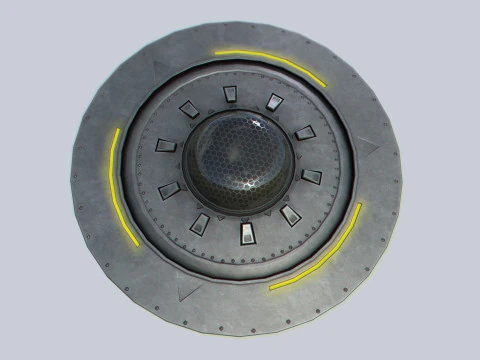 Classic UFO 3D Model
