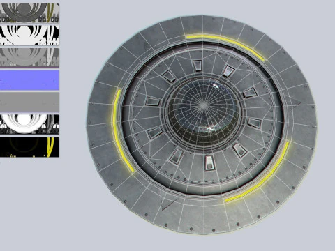 Classic UFO 3D Model