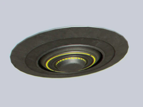Classic UFO 3D Model