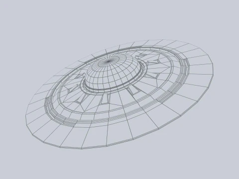 Classic UFO 3D Model