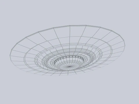 Classic UFO 3D Model