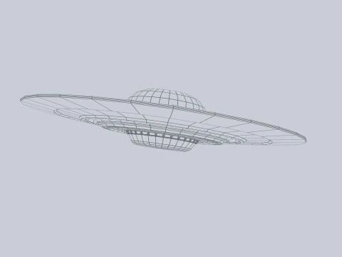 Classic UFO 3D Model