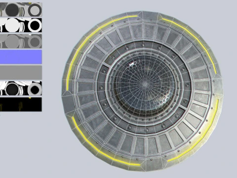 UFO classico Modello 3D