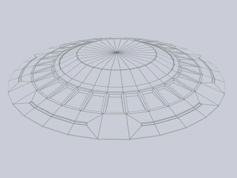 UFO classico Modello 3D