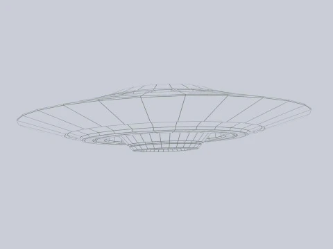 UFO classico Modello 3D