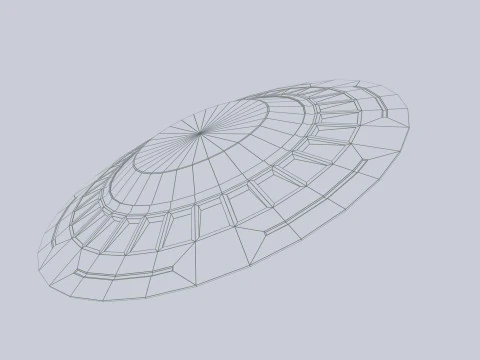 UFO classico Modello 3D