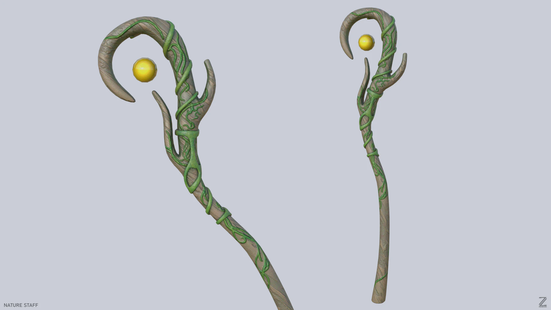 Nature staff 3D Model .c4d .max .obj .3ds .fbx .stl .blend 