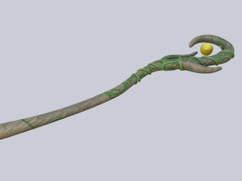 Nature staff 3D Model