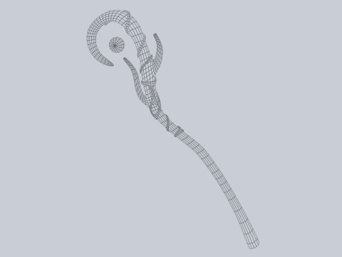 Nature staff 3D Модель