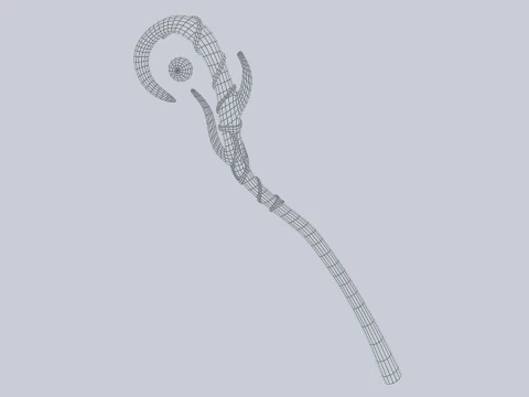Nature staff 3D Model