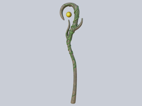Nature staff 3D Модель