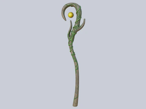 Nature staff 3D Model