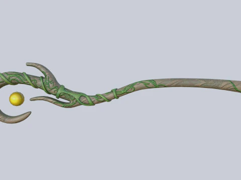 Nature staff 3D Model