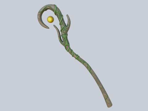 Nature staff 3D Модель