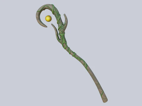 Nature staff 3D Model