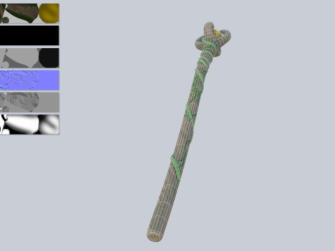 Nature staff 3D Model