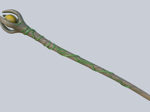 Nature staff 3D Model