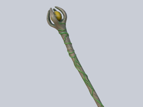 Nature staff 3D Model