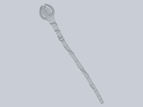 Nature staff 3D Model