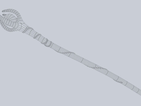 Nature staff 3D Model