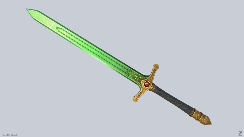 Nature blade Model 3D .c4d .max .obj .3ds .fbx .stl .blend 