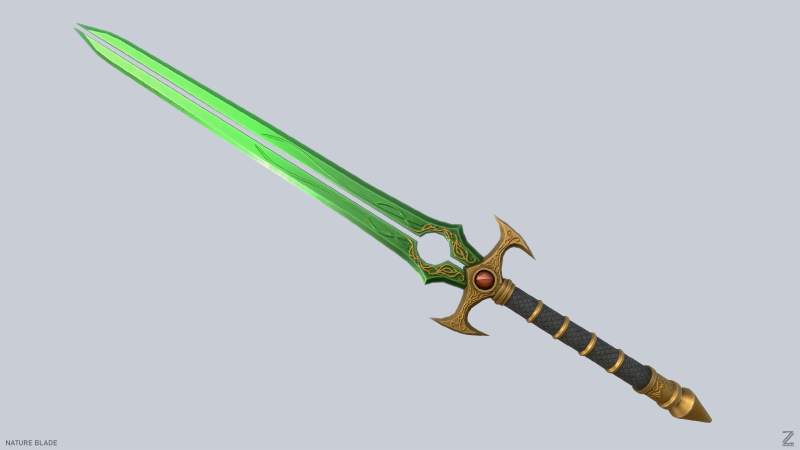 Nature blade 3D 模型 .c4d .max .obj .3ds .fbx .stl .blend 