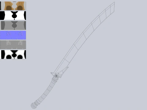 Nature blade collection 3D Model