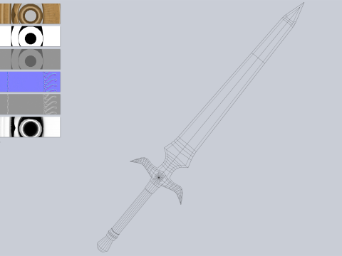 Nature blade collection Model 3D