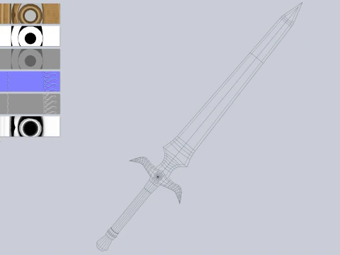 Nature blade collection 3D Model
