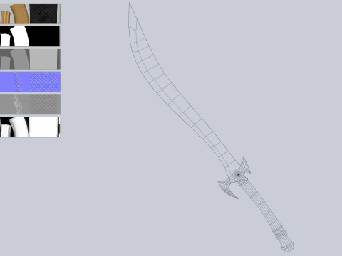 Nature blade collection 3D Model