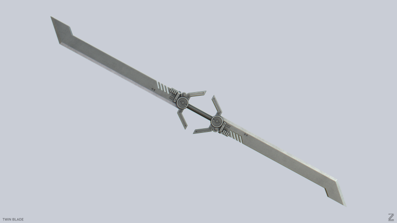 Twinblade 3D मॉडल .c4d .max .obj .3ds .fbx .stl .blend 