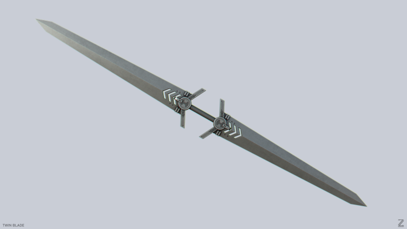 Twinblade 3Dモデル .c4d .max .obj .3ds .fbx .stl .blend 