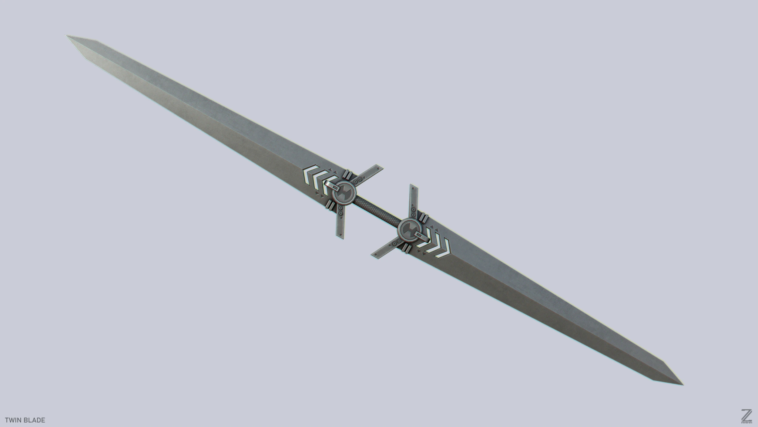 Twinblade 3D Model .c4d .max .obj .3ds .fbx .stl .blend
