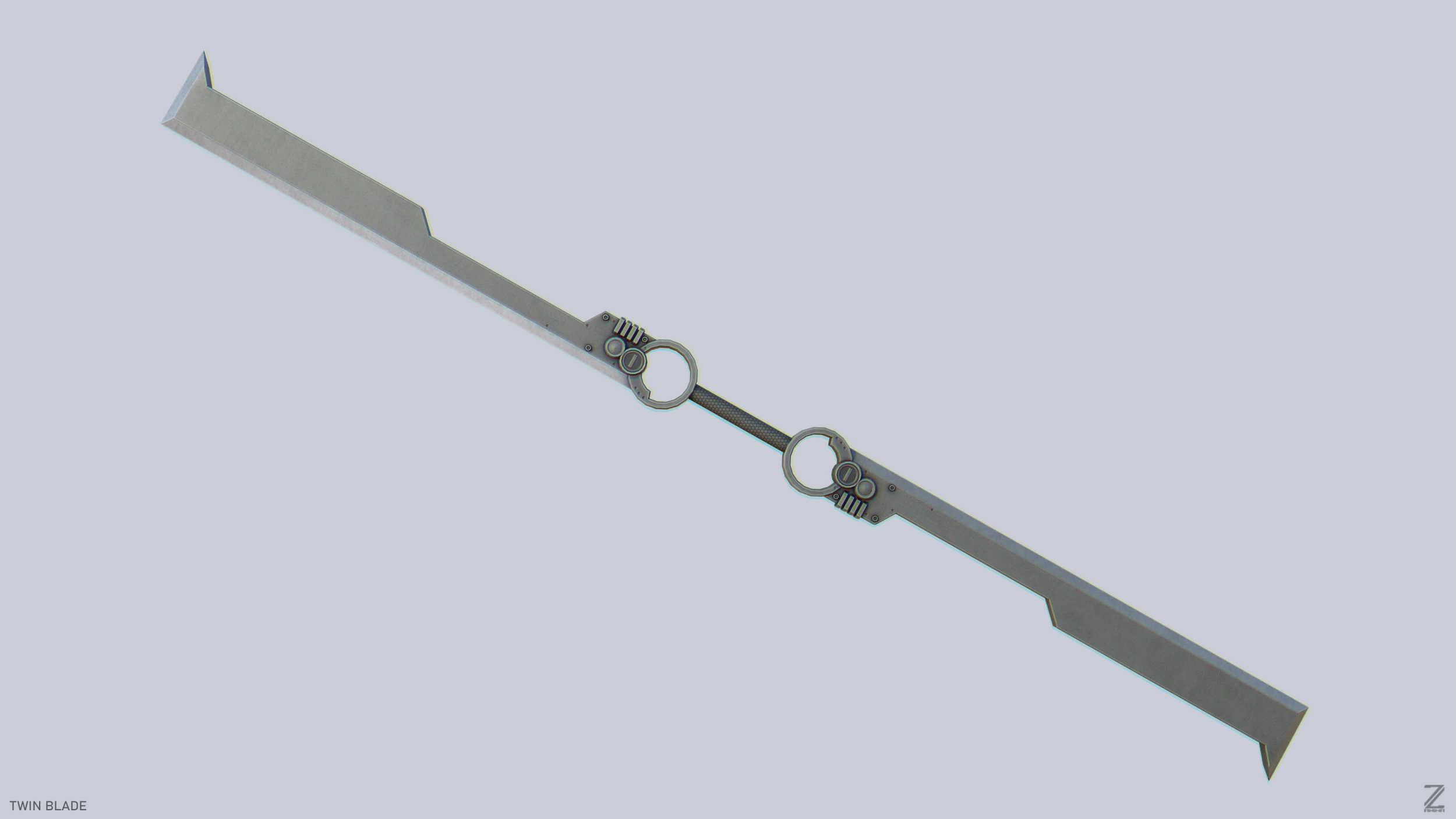 Twinblade 3D Модель .c4d .max .obj .3ds .fbx .stl .blend 