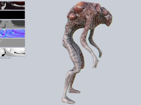 Infected creature Model 3D