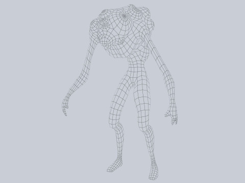 Infected creature Model 3D