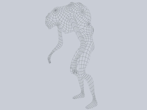 Infected creature Model 3D