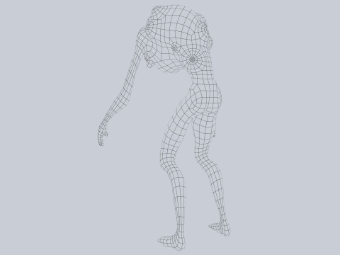 Infected creature Model 3D