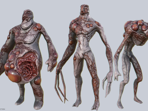 Infected creature collection 3D Model