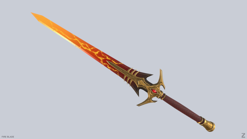 Fire blade 3Dモデル .c4d .max .obj .3ds .fbx .stl .blend 