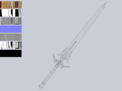 Fire blade 3Dモデル