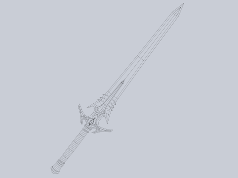 Fire blade 3Dモデル