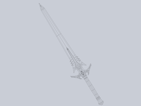 Fire blade 3Dモデル