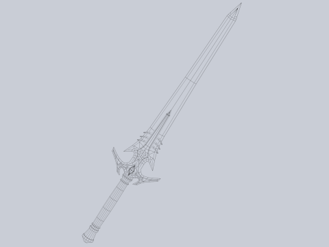 Fire blade 3Dモデル