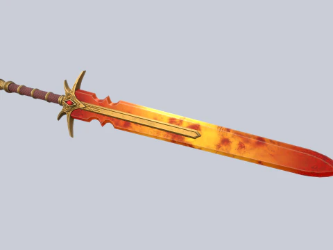 आग का ब्लेड 3D मॉडल