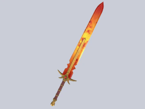 आग का ब्लेड 3D मॉडल