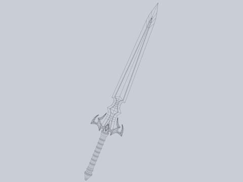 Fire blade 3D Модель